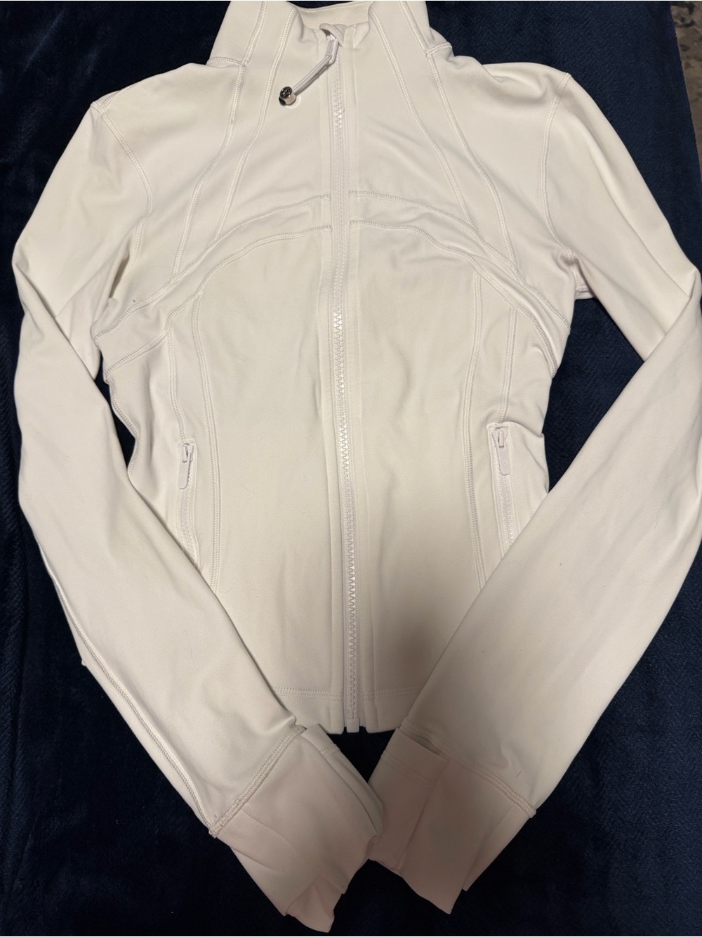 lululemon athletica White Full-Zip Bomber Jacket